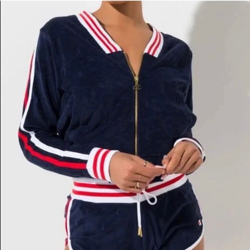 Champion Imperial Terry Cloth Warm-Up Jacket Medium NWT